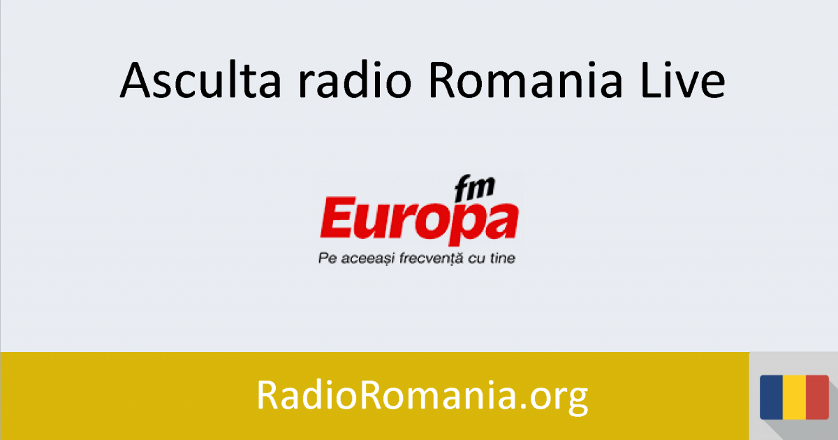 Europa FM Live Asculta Radio Online Europa FM Live Asculta Radio Online